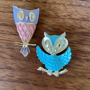 Vintage OWL Brooches